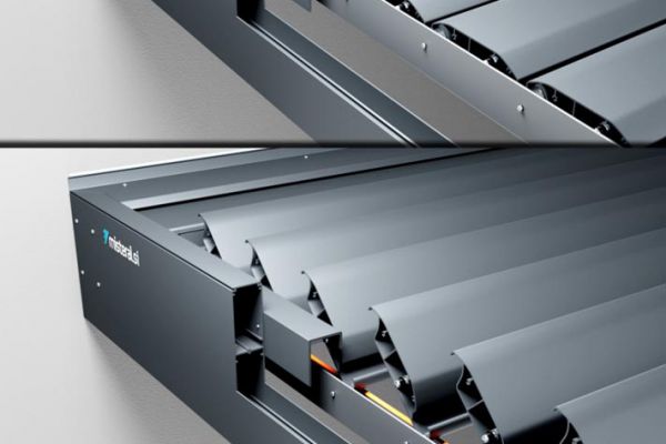 Bioklimatska pergola Misteral s pomičnim žlebom 